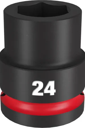 While Supplies Last Milwaukee Electric Tools | 49-66-6362 | SHOCKWAVE Impact Dutyâ„¢ 3/4"Drive 24MM Standard 6 Point Socket