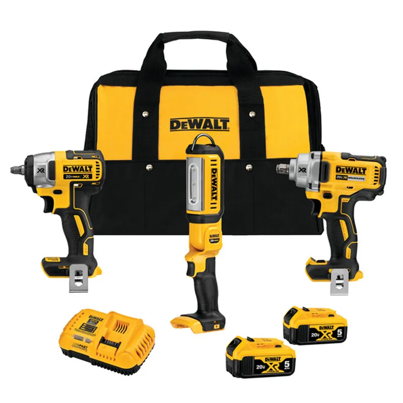 Handmade DeWALT | DCK302P2 | DEWALT 20v MAX 3 TOOL IMPACT WRENCH AND LIGHT KIT
