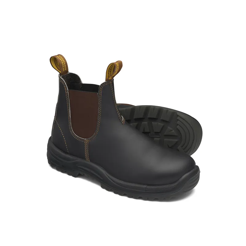 Blundstone | 172-090 | Blundstone 172 Steel Toe Elastic Side Slip-On Boots, Kick Guard, Top Pick