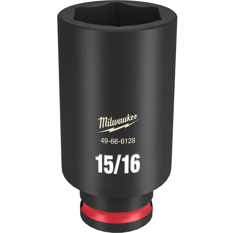 Flash Sale Milwaukee Electric Tools | 49-66-6128 | SHOCKWAVE Imp Duty 3/8"Dr 15/16" Dp 6PT Socket