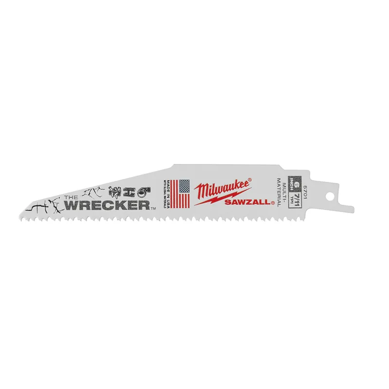 One Day Deal Milwaukee Electric Tools | 48-01-2701 | The WRECKER Multi-Material SAWZALL Blade 6" 7/11TP