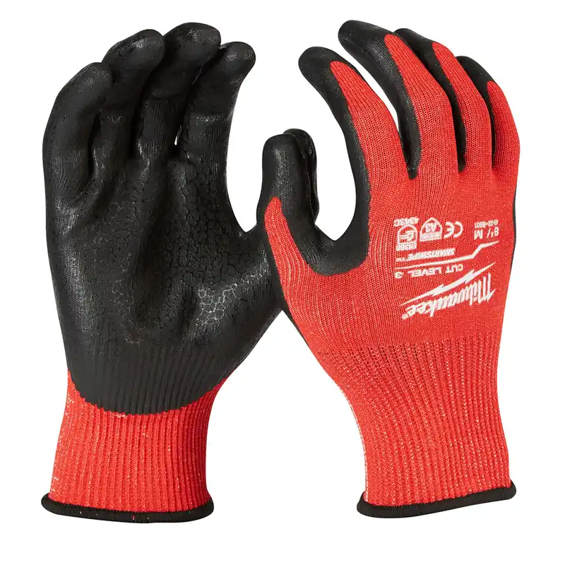 Must Have Milwaukee Electric Tools | 48-22-8931B | 12 Pk Cut 3 Dipped Gloves M