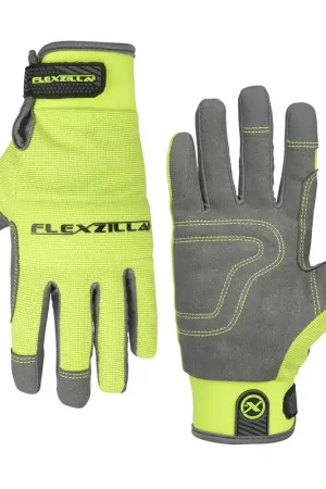 Legacy Manufacturing | GH202L | Gloves Synth Leather Gray/ZillaGreen For Women L Clearance
