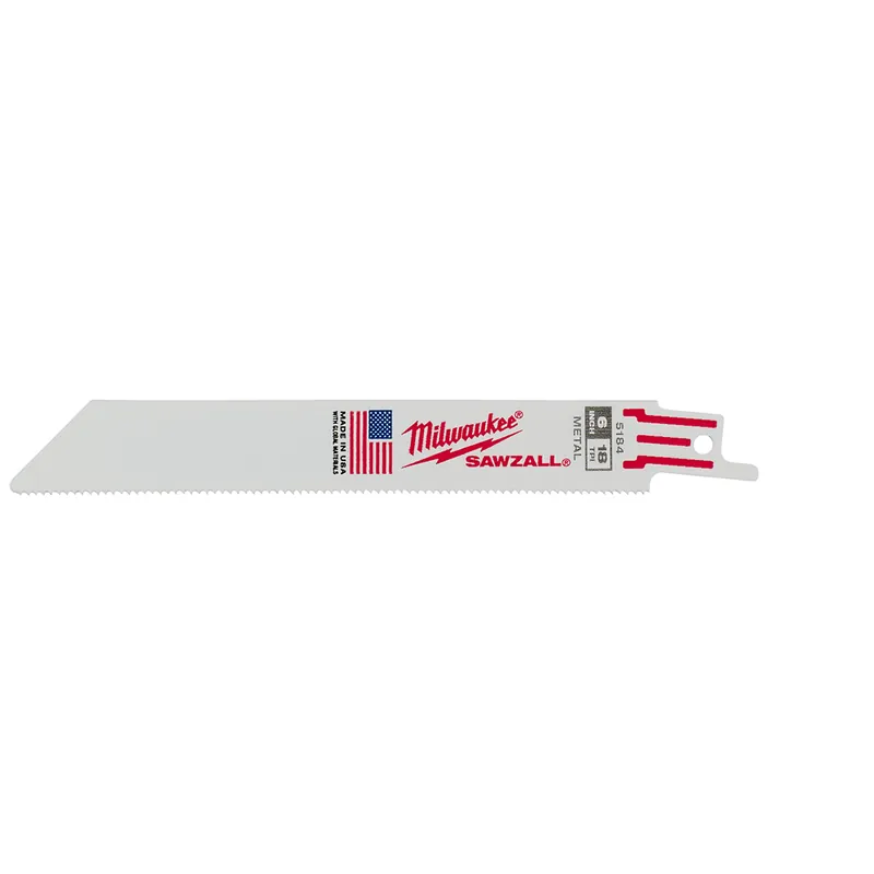 Markdown Milwaukee Electric Tools | 48-01-2164 | 6" 18 TPI SAWZALL Blades (10 Pk Bulk)