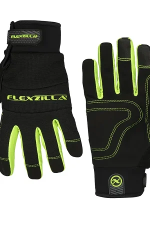 Original Legacy Manufacturing | GH300XL | Gloves Synth Leather Black/ZillaGreen XL