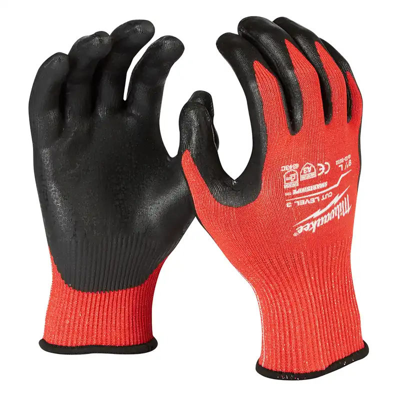 Shop Now Milwaukee Electric Tools | 48-22-8932B | 12 Pk Cut 3 Dipped Gloves L