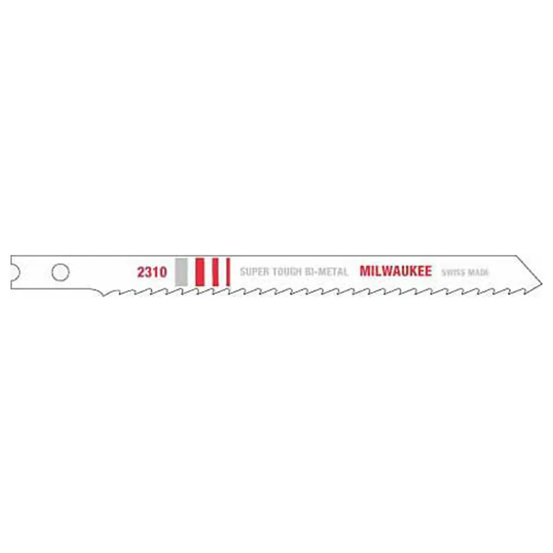 Premium Milwaukee Electric Tools | 48-42-2310 | 4-1/8" GP JIG SAW BLADES, 10 TPI, BI-METAL, U-SHANK, (5-PK)