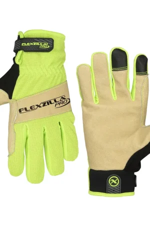 Legacy Manufacturing | GH460PXL | Water-Res Gra Leather Gloves Nat/Blk/ZillaGreen XL Flash Sale