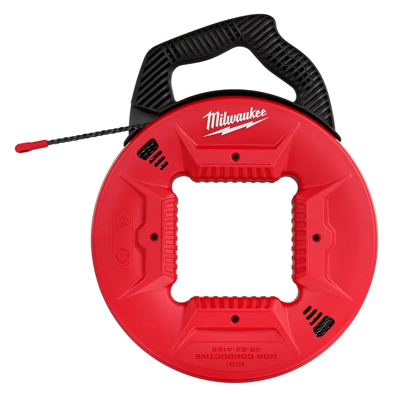 Milwaukee Electric Tools | 48-22-4165 | 100 Ft. Polyester Fish Tape Non-Conductive Tip Next Day Delivery