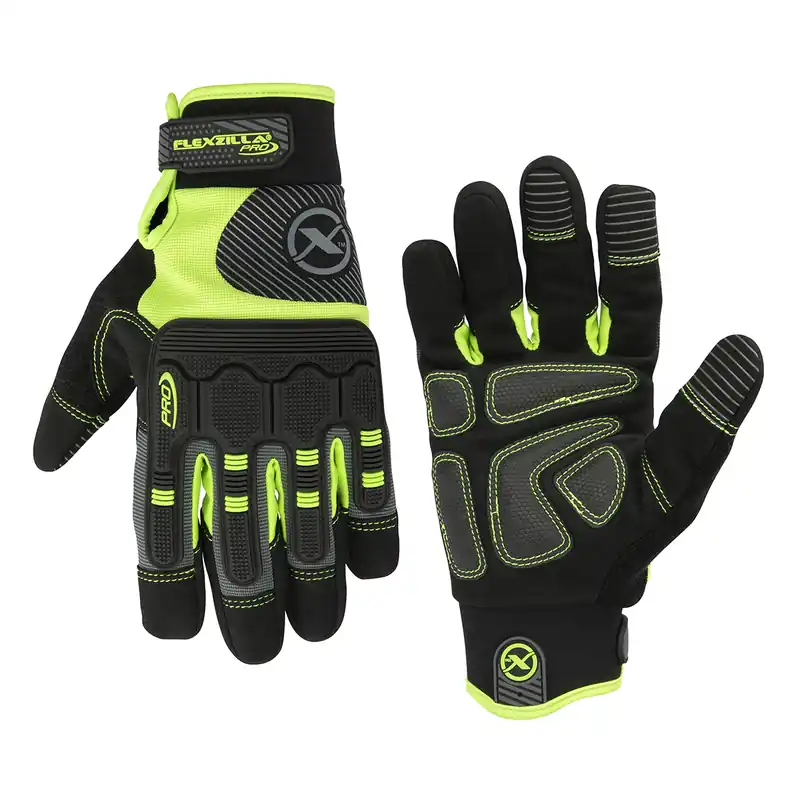 Limited Edition Legacy Manufacturing | GH700PL | Gloves Synth Leather Black/ZillaGreen L
