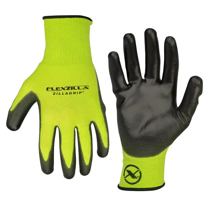 Legacy Manufacturing | GC300L-2X | ZillaGrip Poly Dip Gloves Black/ZillaGreen 2-Pk Lg Special Offer