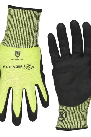 Modern Legacy Manufacturing | GC160PL | Resist Nitrile Dip Gloves Lvl5 Black/ZillaGreen L