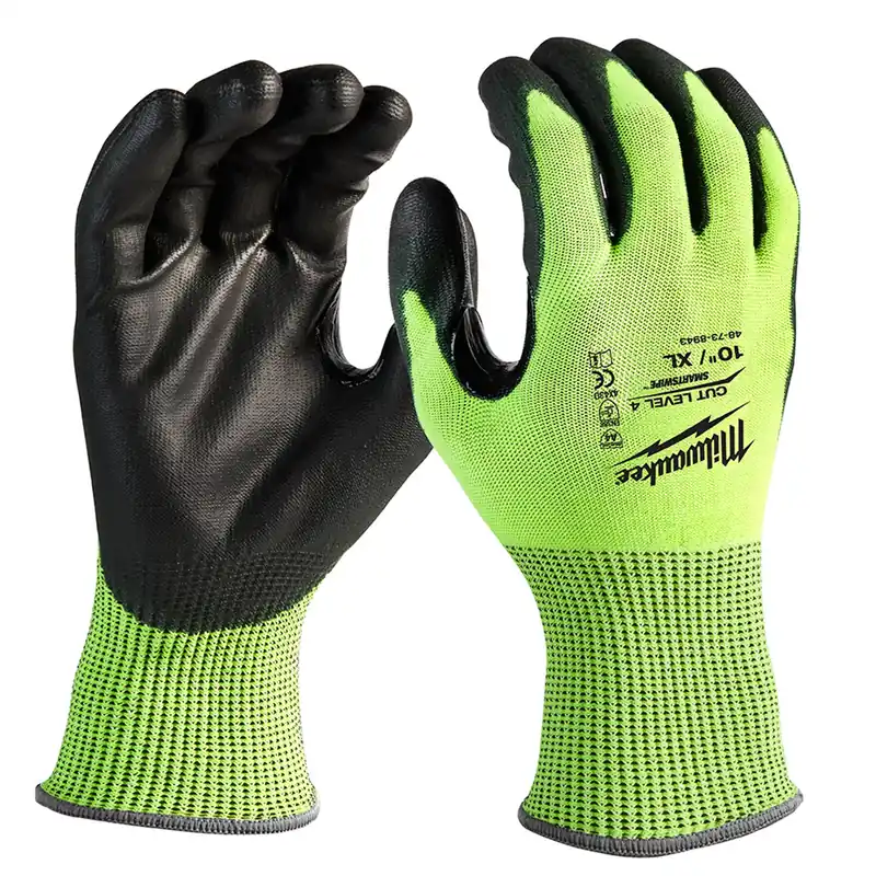 Milwaukee Electric Tools | 48-73-8943B | 12 Pk Hi-Vis Cut Lvl 4 Poly Dip-XL Weekend Sale