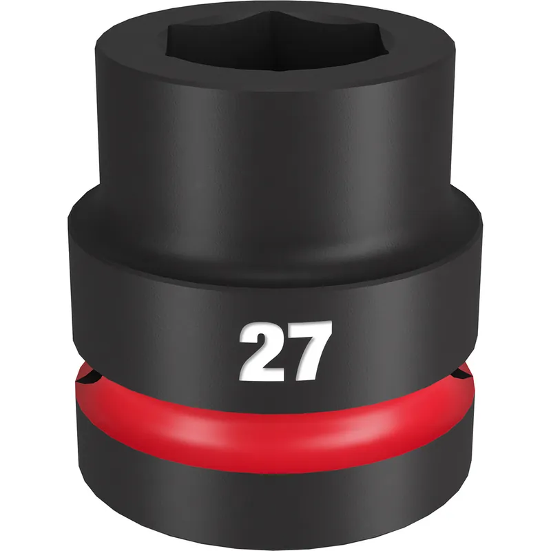 Milwaukee Electric Tools | 49-66-6592 | SHOCKWAVE Imp Duty 1"Dr 27MM Std 6-PT Socket Money Back Guarantee