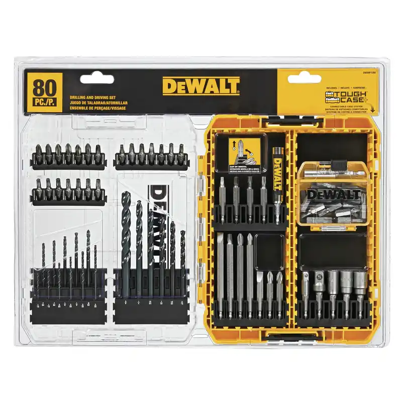 Premium DeWALT | DWAMF1280 | Dewalt 80pc drill/drive accessory set w/ case