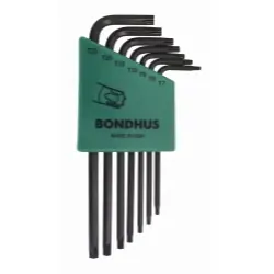 Bondhus | 32431 | 32431 Tamper Resistant TORX L-Wrenches, 7 Pc Set Best Seller