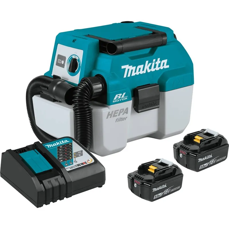 Top Pick Makita | XCV11T | Makita XCV11T 18V Cordless 2-Gallon Wet/Dry Vacuum Kit