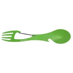 Professional Grade Kershaw Knives | 1145GRNX | RATION XL GREEN Spoon, Fork, Bottle Opener & Carab