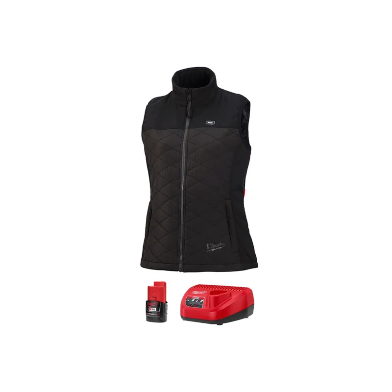 Top Pick Milwaukee Electric Tools | 333B-212X | M12 HEATED WOMEN'S AXIS VEST KIT 2X (BLACK)
