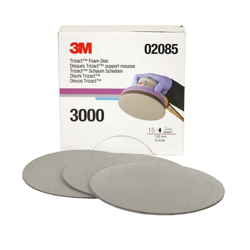 Holiday Sale 3M Automotive | Trizact Hookit 6" P3000 G | TRIZACT HOOKIT DISKS 15 PK