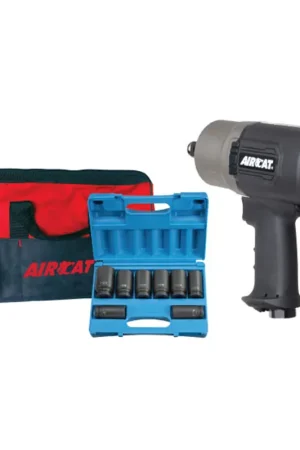 Aircat Tools | 1770-XLK | AIRCAT 3/4" COMPACT 'SUPER DUTY" IMPACT WRENCH KIT Worldwide Shipping