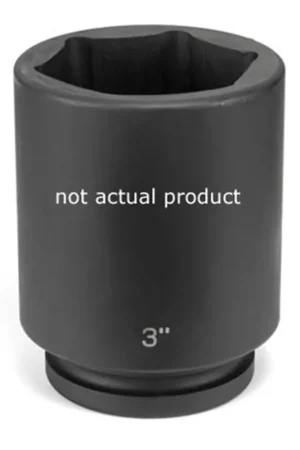 Buy Direct Grey Pneumatic | 1" Drive x 3-1/4" Deep | SOC 3-1/4 1"D IMP 6PT DP BLK