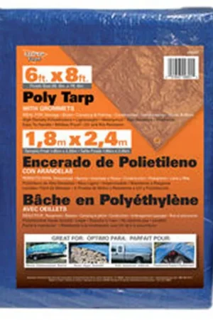 United Marketing | 09801 | Tarp 6' x 8' Poly Shrink Wrap Warranty Included