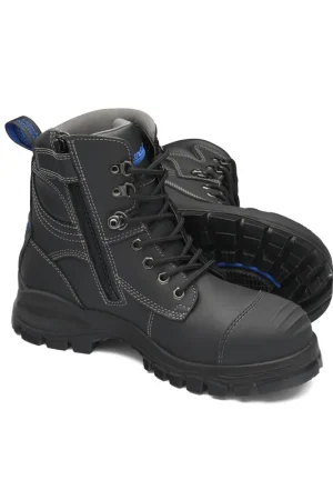 Exclusive Blundstone | 997-100 | Blundstone 997 Steel Toe Lace Up Side Zip, Water Resistant, Bump