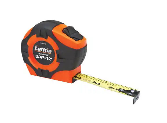 Free Returns TAPE,3/4"X12',QUICKREAD,HI - Lufkin, Cooper Tools