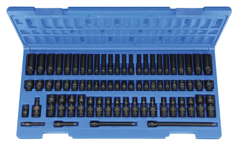Editor’s Pick 1/4" SURFACE DRIVE 72 PIEC - Grey Pneumatic