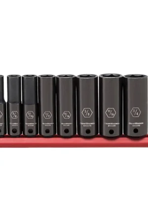 8 Piece 3/8" Drive 6 Point Deep Impact SAE Socket Set - KD Tools Place Order