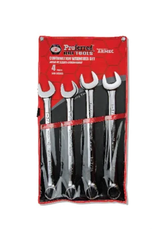 (4 pcs) Inch Proferred Combination Wrench Set Best Seller