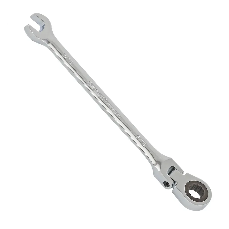 Best Choice 5/16" Proferred Flex Ratcheting Combination Wrench, Chrome Finish