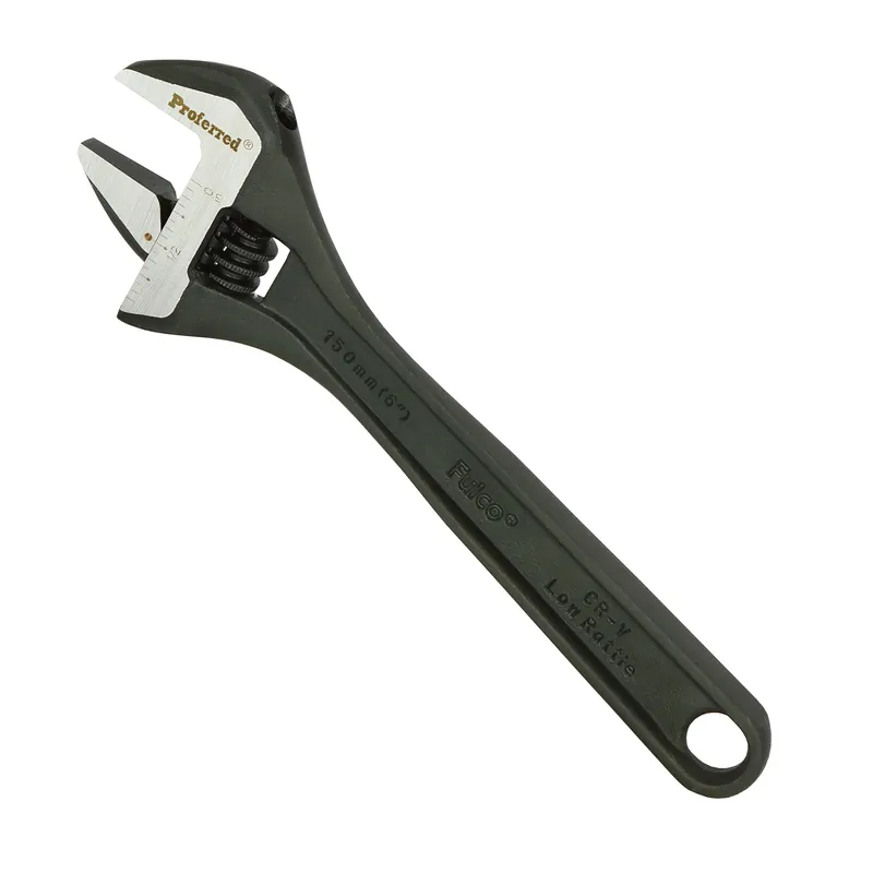 6" Length Proferred Standard Adjustable Wrench, Phos Finish Must Have