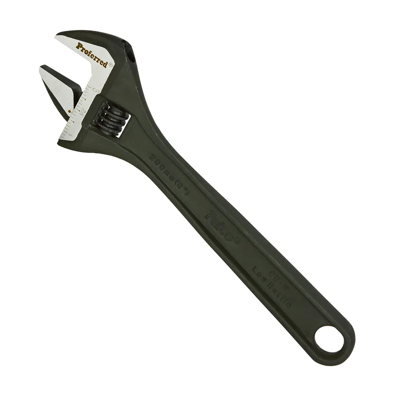8" Length Proferred Standard Adjustable Wrench, Phos Finish Price Drop
