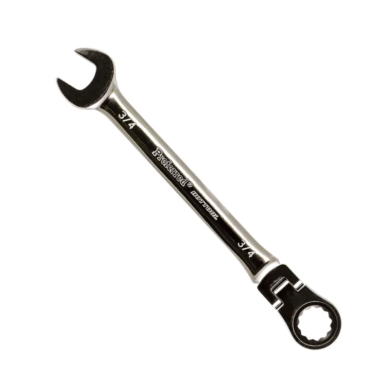 3/4" Proferred Flex Ratcheting Combination Wrench, Chrome Finish Save Now