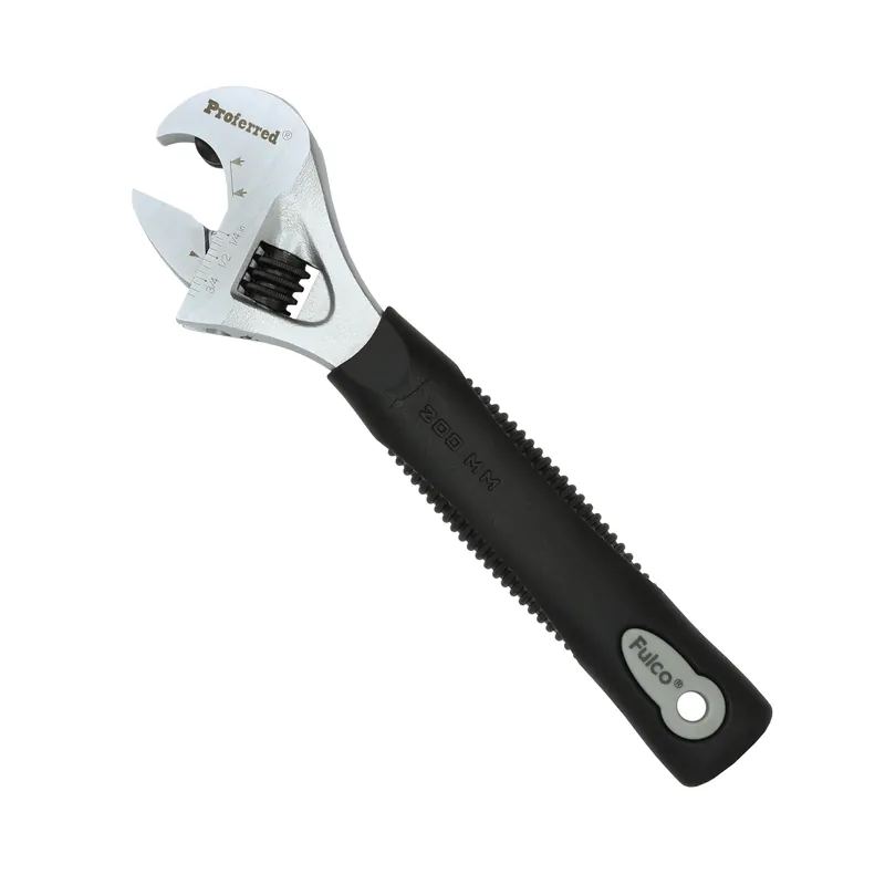 Trusted Brand 8" Length Proferred Ratcheting Adjustable Wrench, Matte Finish