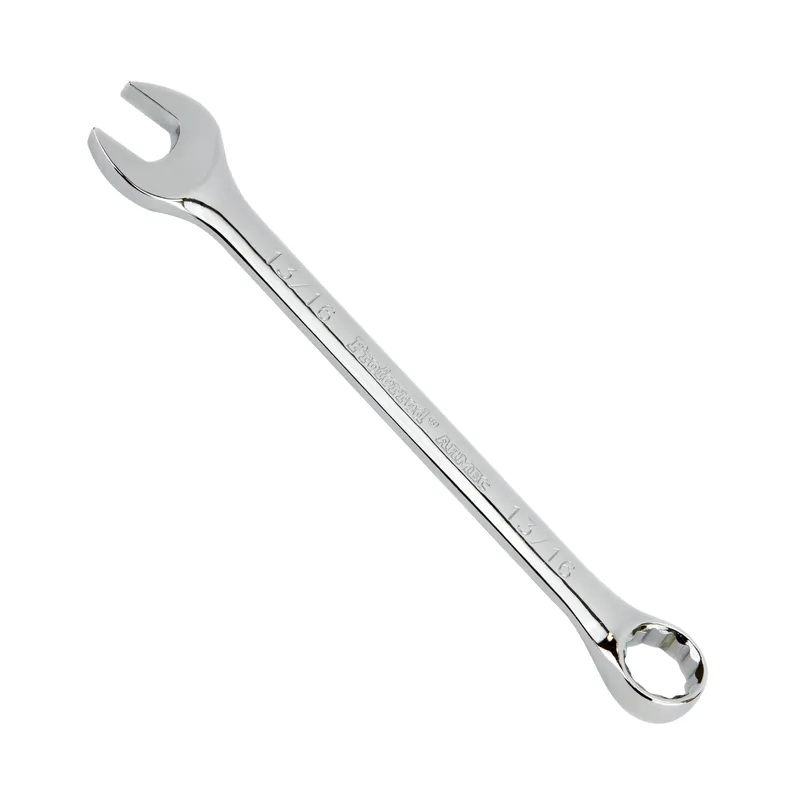 Warranty Included 13/16" Combo Wrench, 12Pt. Proferred Combination Wrench, Chrome Finish