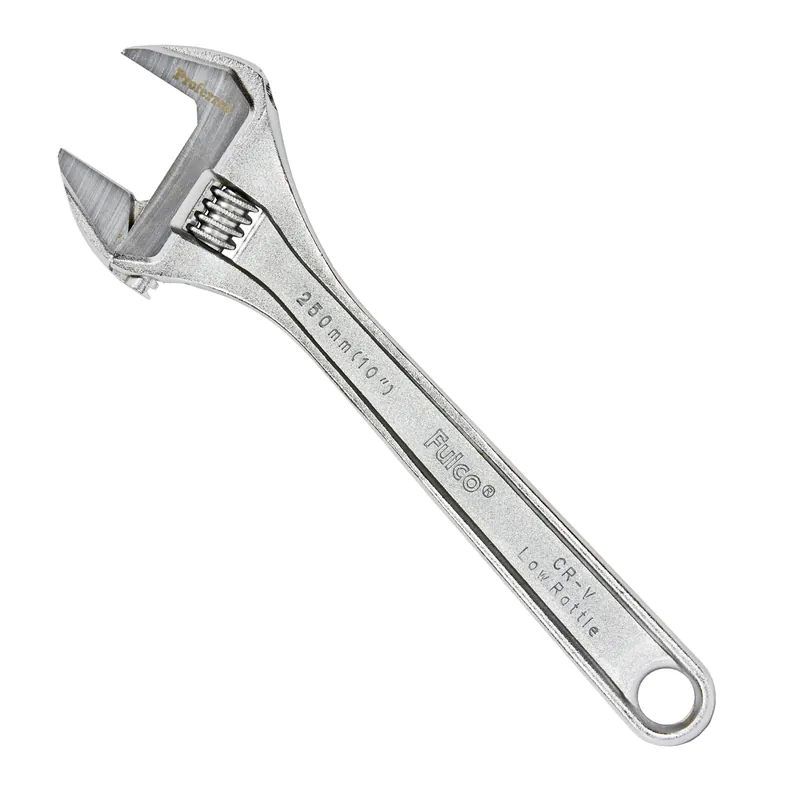 Affordable 10" Length Proferred Standard Adjustable Wrench, Chrome Finish