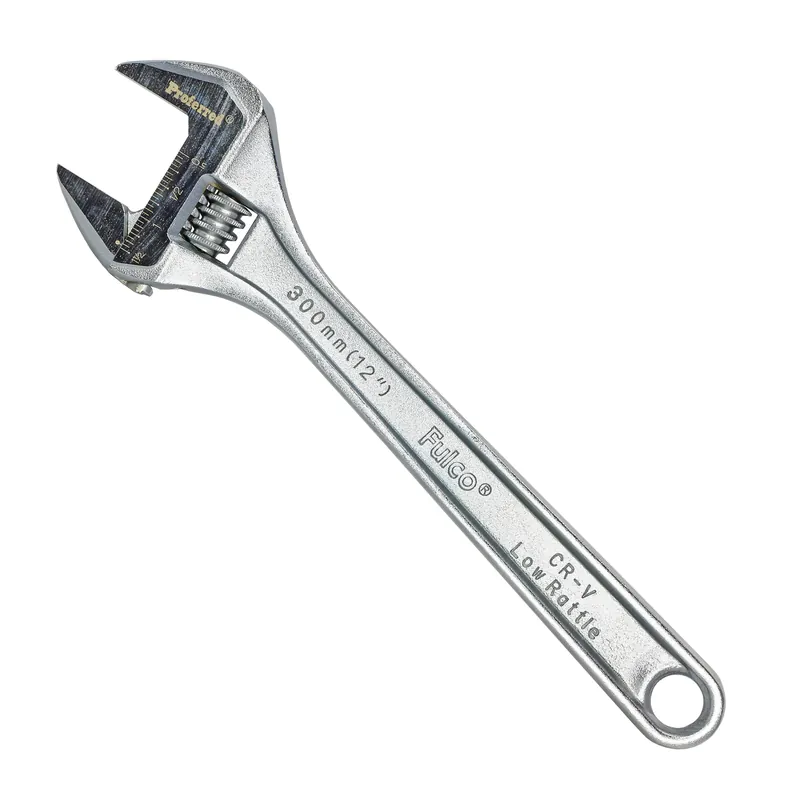 12" Length Proferred Standard Adjustable Wrench, Chrome Finish Direct From Manufacturer