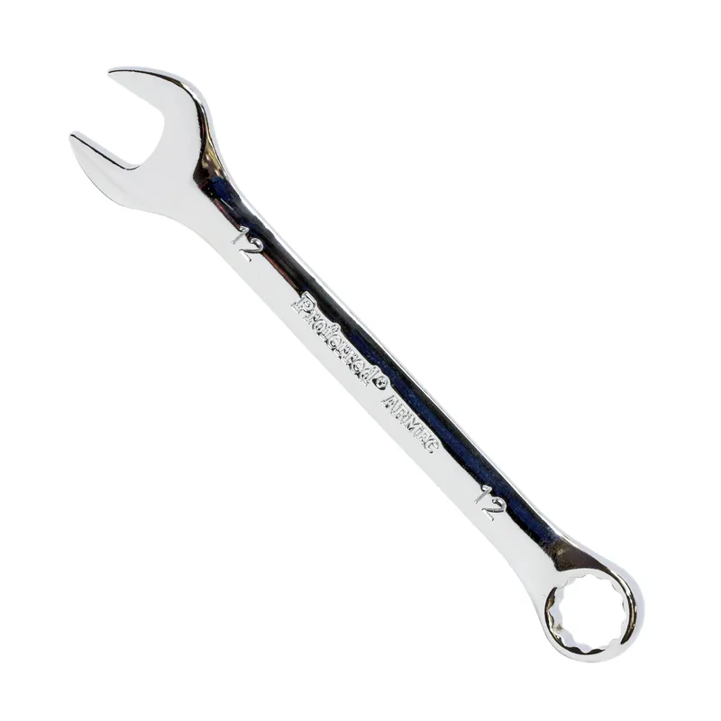 Place Order 12MM CHROME FINISH PROFERRED COMBINATION WRENCH, CHROME FINISH