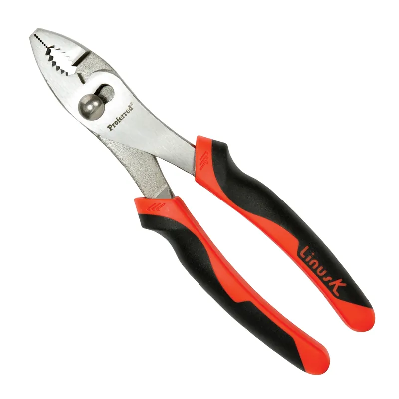 Authentic 8" Proferred Slip Joint Pliers, TPR Grip
