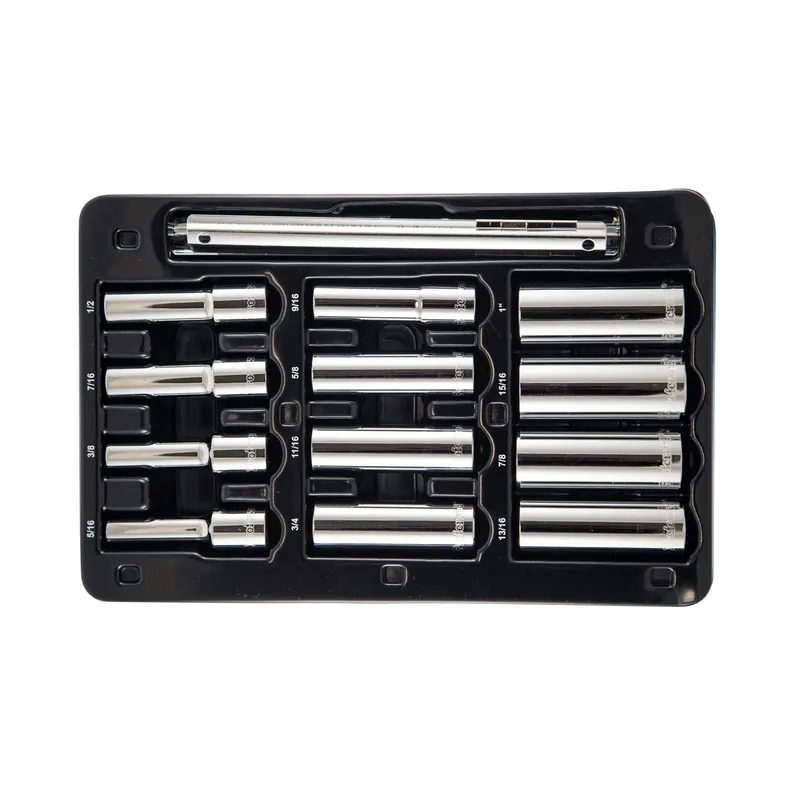 One Day Deal 12 Piece Proferred 12 Point Deep Standard Inch Socket Set (1/2" Drive)