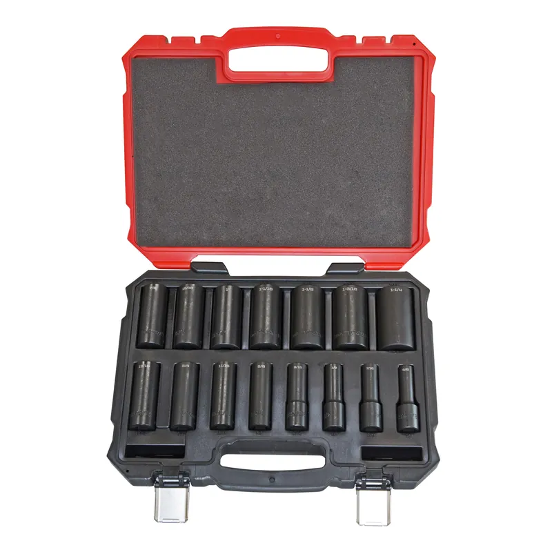 15 Piece Proferred 6 Point Deep Impact Standard Inch Socket Set (1/2" Drive) Buy Today