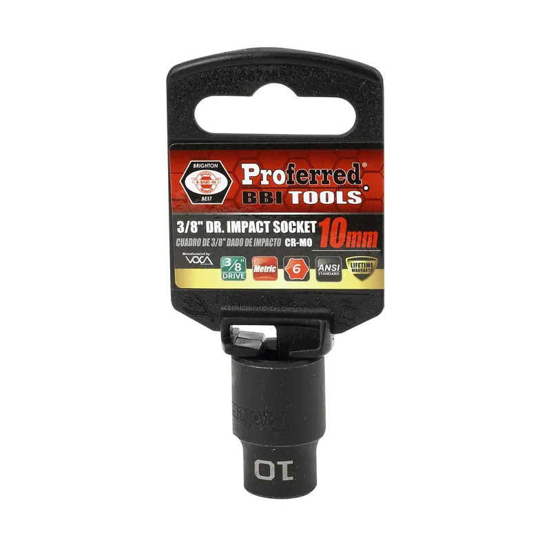 Budget 10MM - 3/8" Drive 6 Point Metric Impact Socket Impact