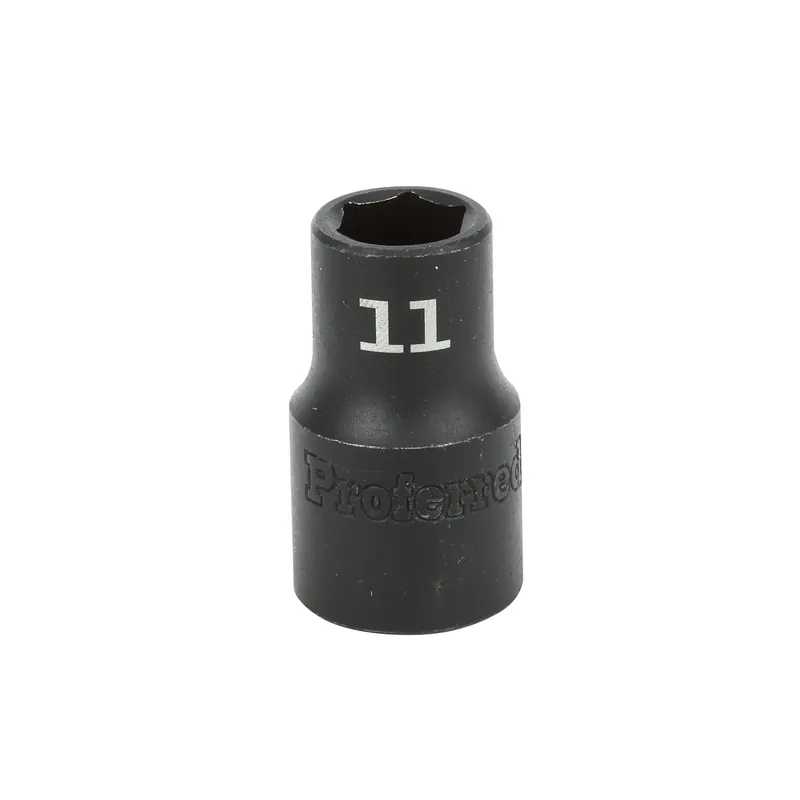 In Demand 11MM -1/2" Drive 6 Point Metric Impact Socket Impact