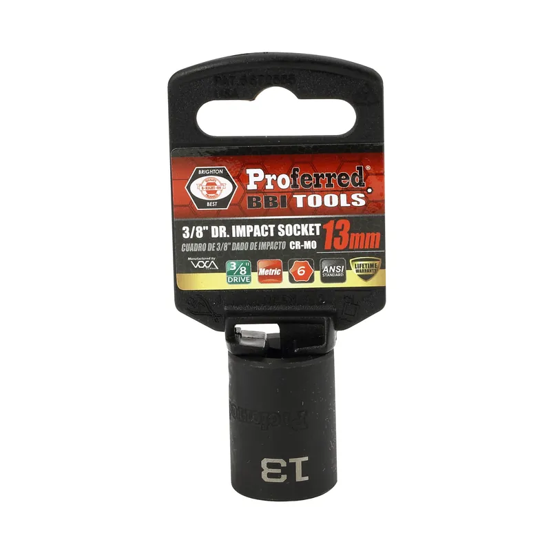 13MM - 3/8" Drive 6 Point Metric Impact Socket Impact Must Have