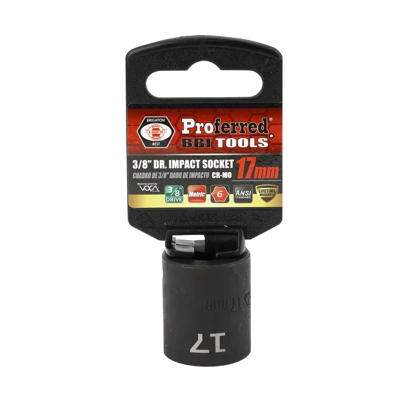 Same Day Shipping 17MM - 3/8" Drive 6 Point Metric Impact Socket Impact