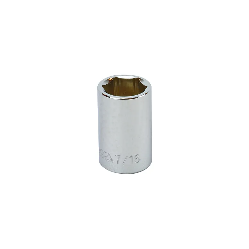 Deal 7/16" - 1/4" Drive 6 Point Inch Socket