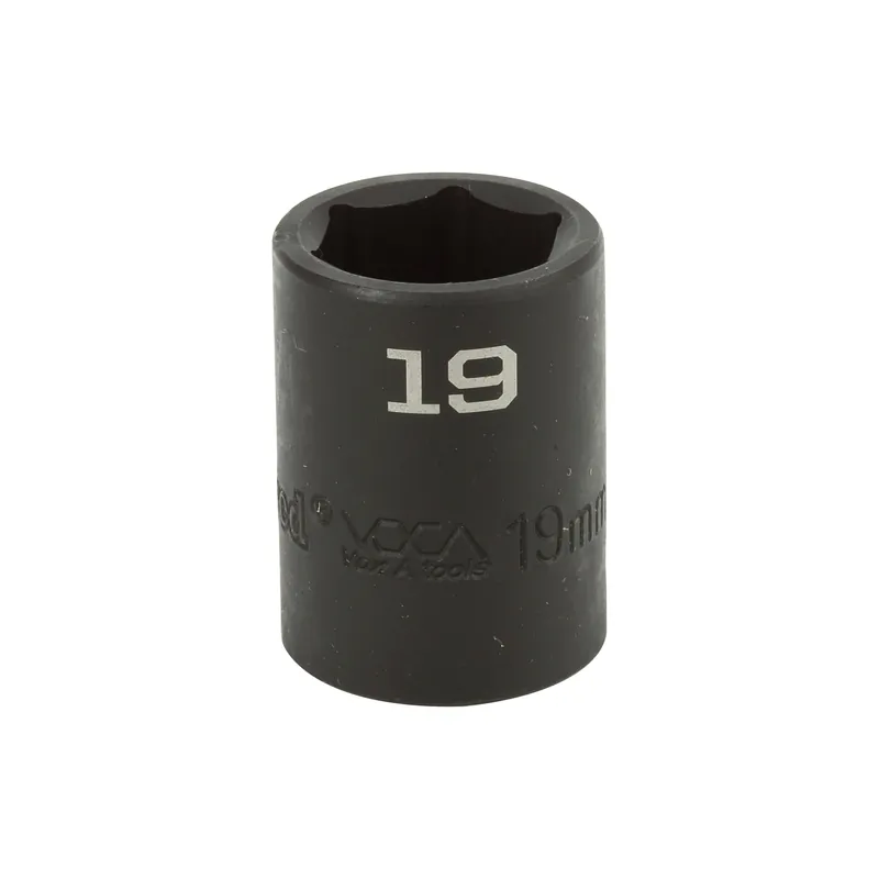 Crafted 19MM -1/2" Drive 6 Point Metric Impact Socket Impact